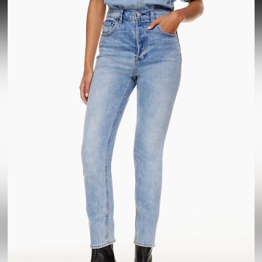 Denim Forum High-Rise Light Blue Jeans